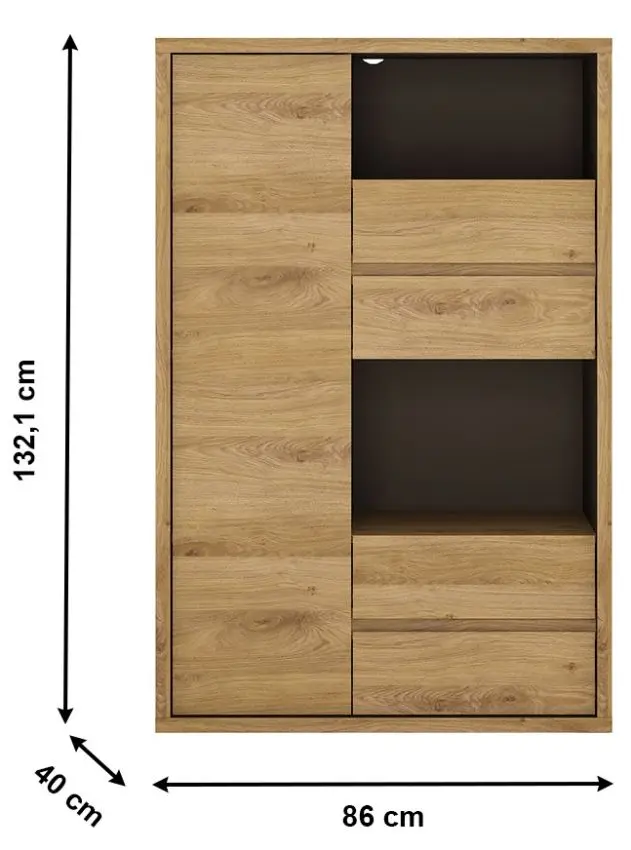 Tumba Tempo Kondela Sheldon Typ 31 (Shetland Oak)