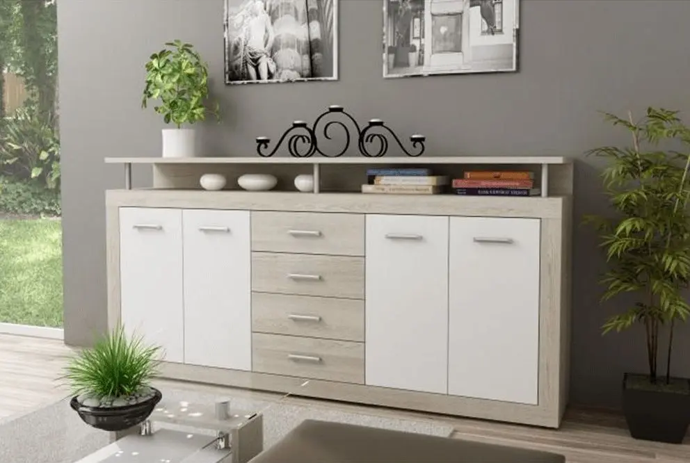 Тумба Tempo Kondela Jachim-Jyno New (Sonoma Oak/White)