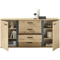 Tumba Tempo Kondela Kanode (Artizan Oak/Black) Thumb