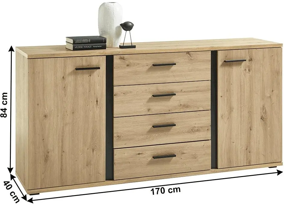 Tumba Tempo Kondela Kanode (Artizan Oak/Black)