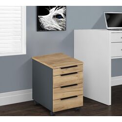 Tumba cu rotile Tempo Kondela Klaudius Tip 6 (Graphite/Artisan Oak) Thumb