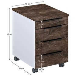 Tumba pe role Tempo Kondela Klaudius Tip 6 (Grey/Dark Concrete) Thumb