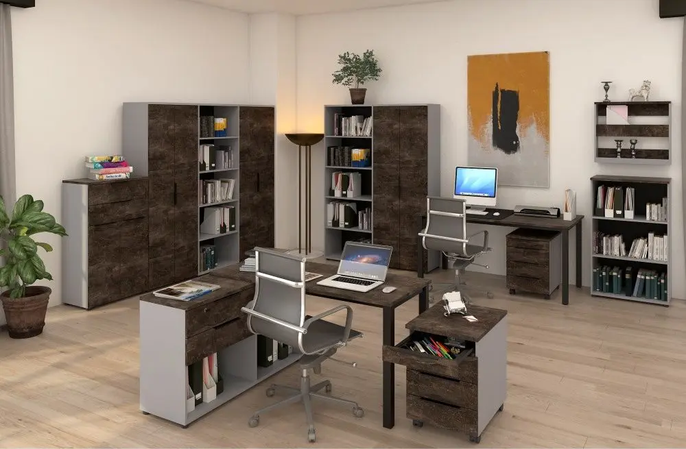 Tumba pe role Tempo Kondela Klaudius Tip 6 (Grey/Dark Concrete) - 4