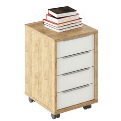 Tumba cu rotile Tempo Kondela Rioma Typ 14 (Artisan Oak/White)