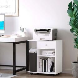 Тумба выкатная Vinsetto 920-069WT 60x40x69 cm (White) Thumb