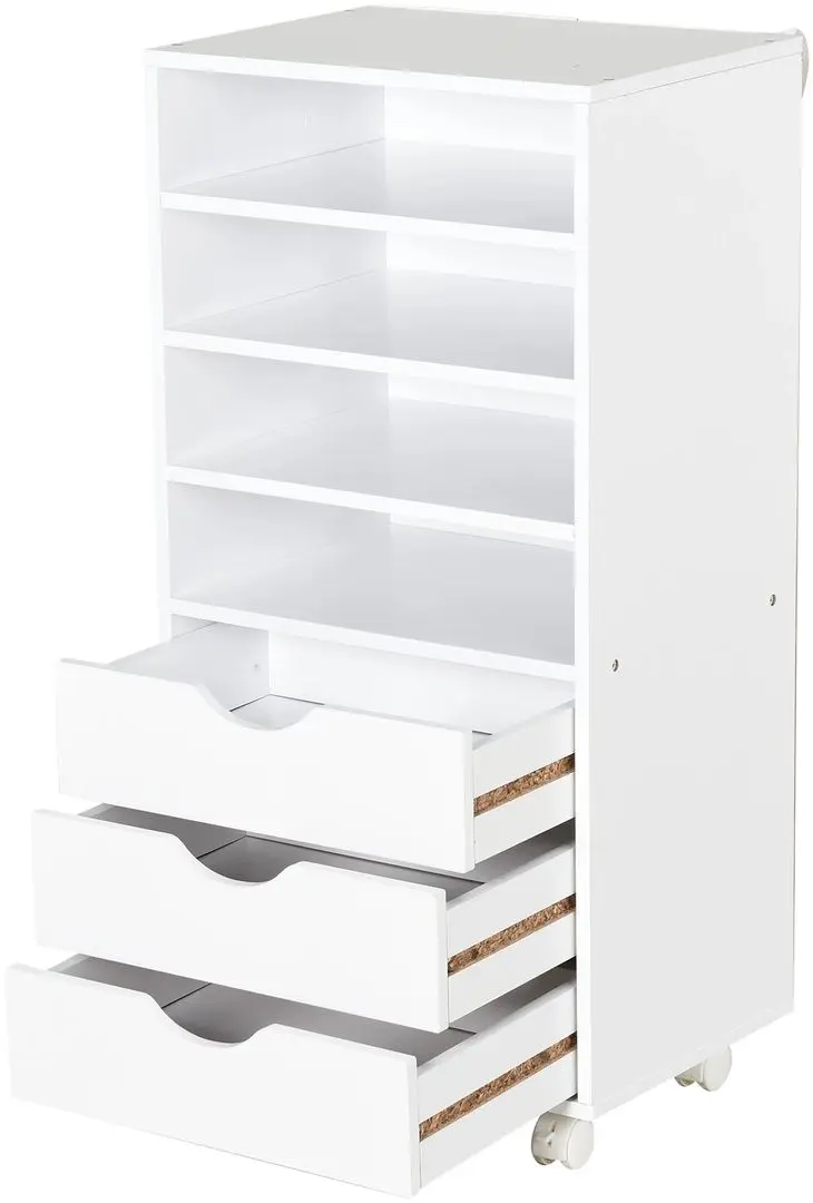 Tumba cu rotile Vinsetto 924-010 40x30x83 cm (White)