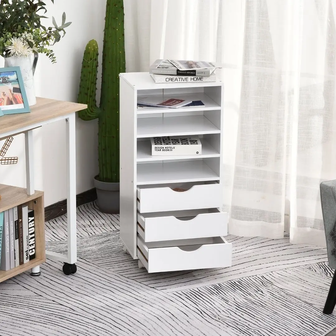 Tumba cu rotile Vinsetto 924-010 40x30x83 cm (White)