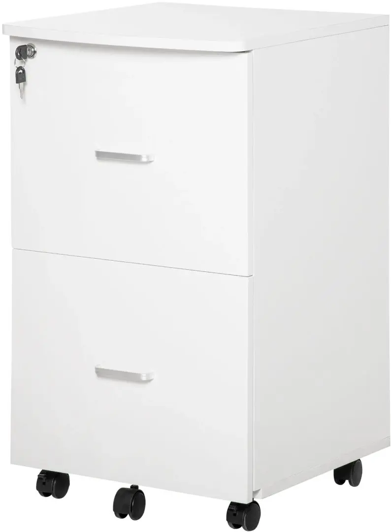 Tumba cu rotile Vinsetto 924-035WT 43x45x72 cm (White)