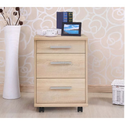 Tumba cu rotile Yasen Ofis Layn KON 3S (Sonoma Oak)