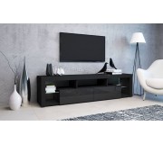 Tumba pentru TV Yasen Hugo 200 (Black/Black Gloss)