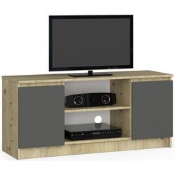 Tumba pentru TV Akord K120 2D1P (Artisan Oak/Graphite Gray)
