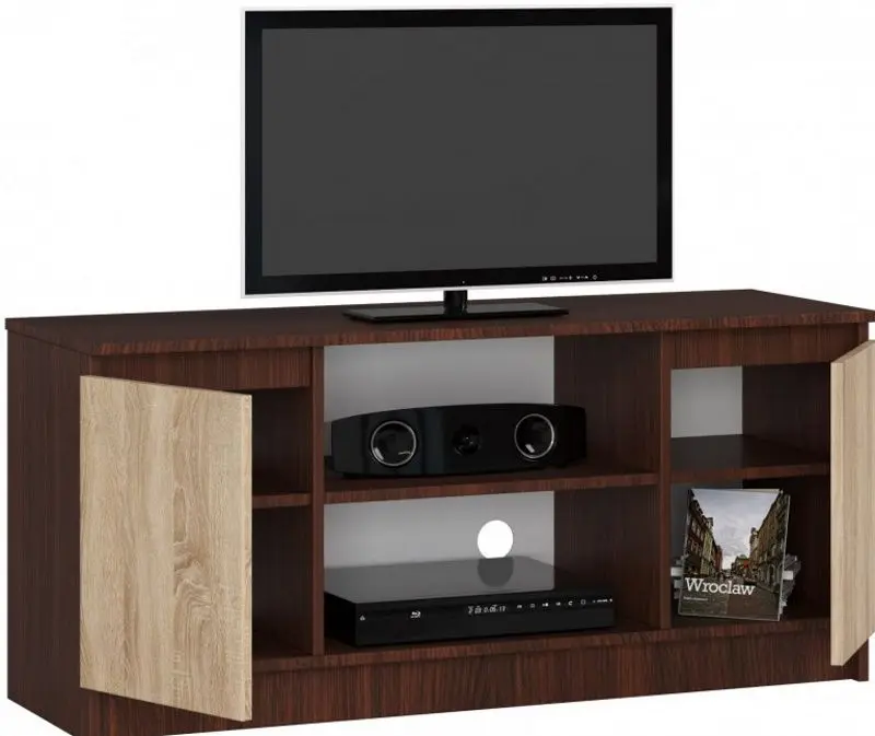 Tumba pentru TV Akord K120 2D1P (Wenge/Sonoma Oak)