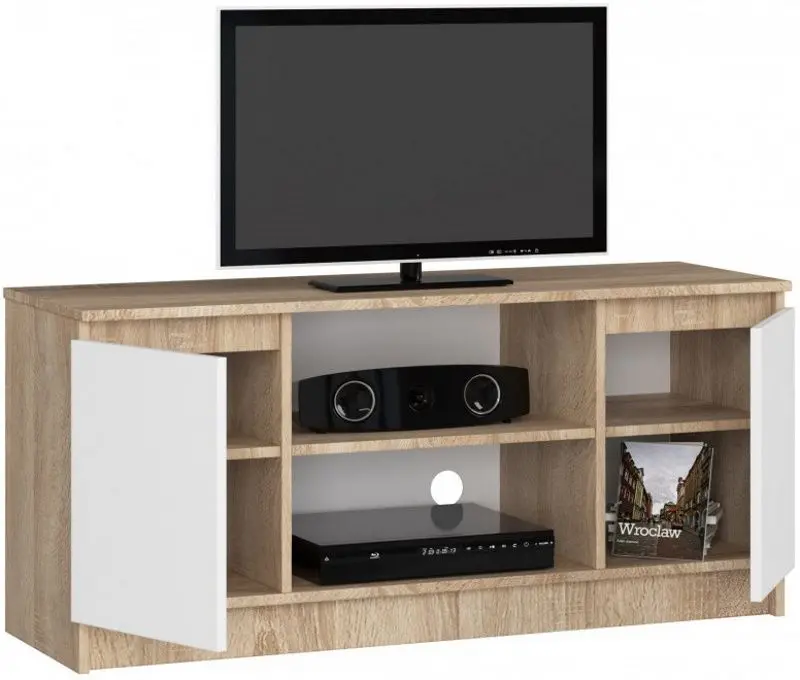 Tumba pentru TV Akord K120 2D1P (Sonoma Oak/White)