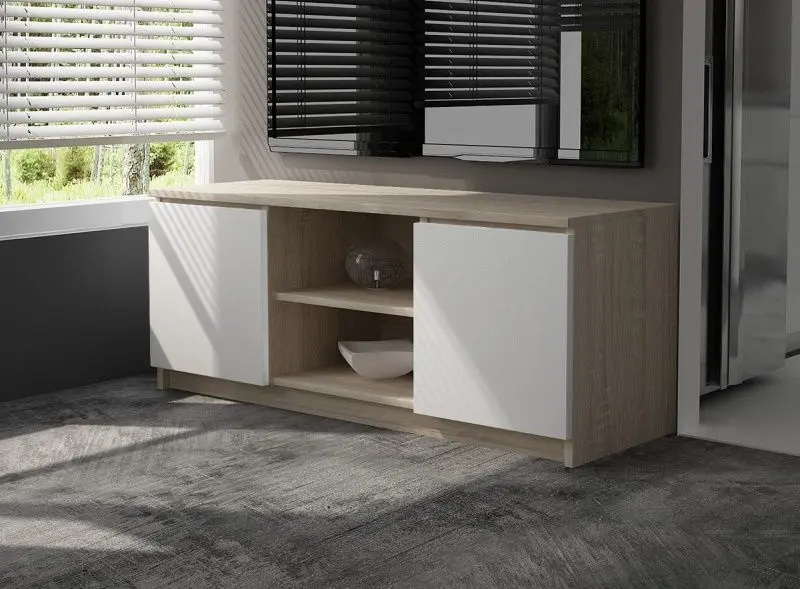 Tumba pentru TV Akord K120 2D1P (Sonoma Oak/White)