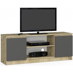 Tumba pentru TV Akord K140 2D1P (Artisan Oak/Graphite Gray)