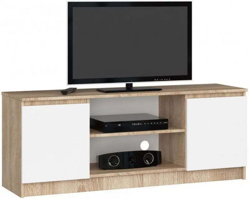 Tumba pentru TV Akord K140 2D1P (Sonoma Oak/White)
