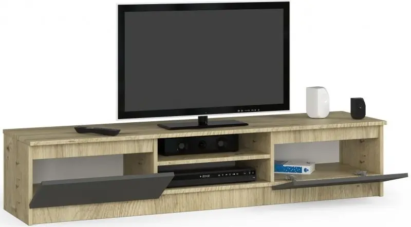 Tumba pentru TV Akord K160 (Artisan Oak/Graphite Grey)