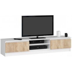 Tumba pentru TV Akord K160 (White/Sonoma Oak)