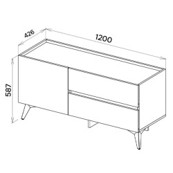 Тумба РТВ Ambianta Kosmo 1.2m Thumb