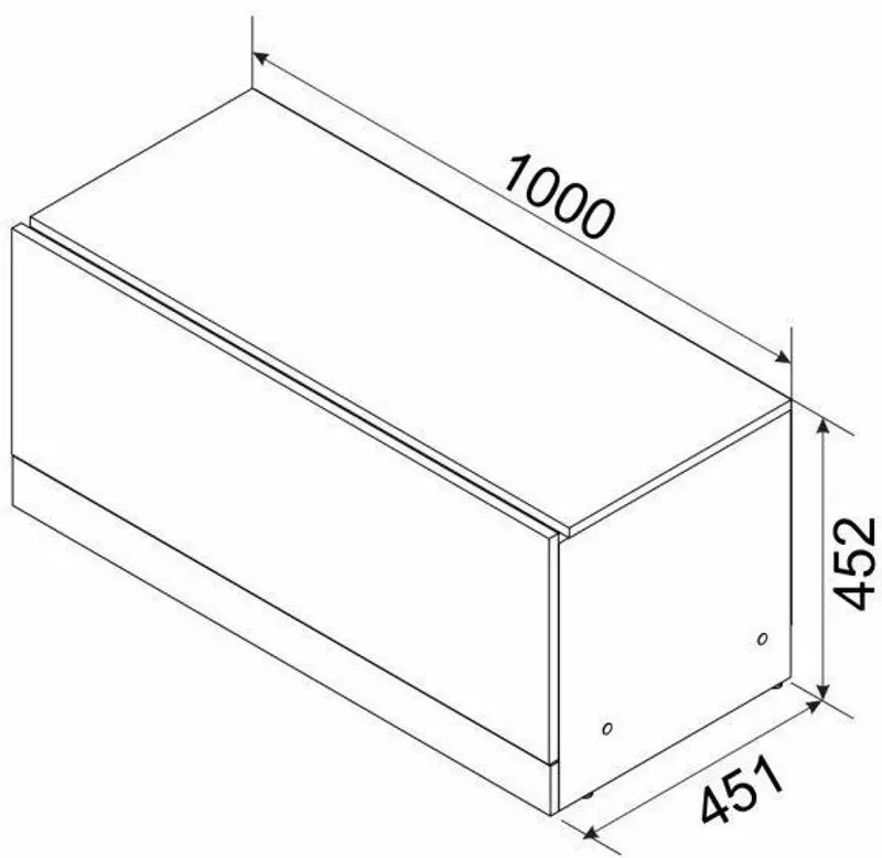 Tumba TV Ambianta Palermo 1.0m (Alb/Bardolino)