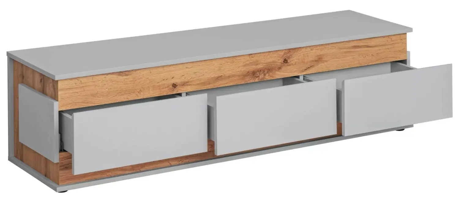 Тумба РТВ ASM Berlin ASPG BL RTV (Pearl Gray/Artisan Oak) - 2