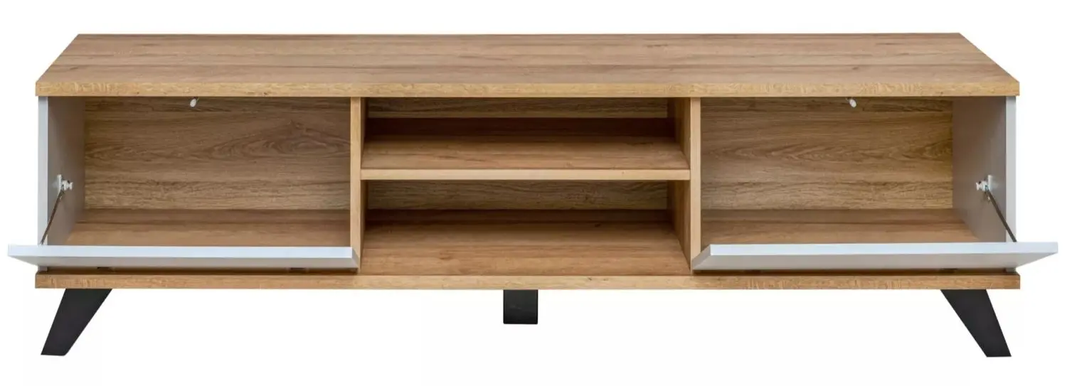 Тумба РТВ ASM Bogota RVPG BA RTV (Pearl Gray/Riviera Oak) - 2