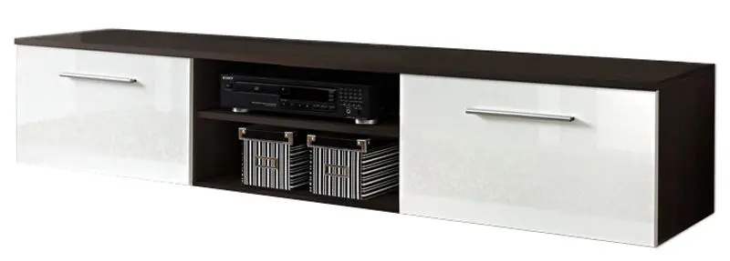 Тумба РТВ ASM Bono II EMWH B2 (White Gloss/Wenge)