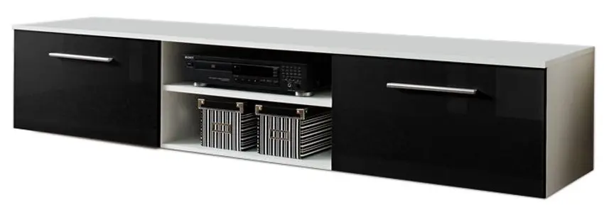 Тумба РТВ ASM Bono II WSH B2 (Black Gloss/White Matt)