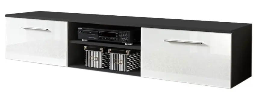 Тумба РТВ ASM Bono II ZW B2 (White Gloss/Black Matt)