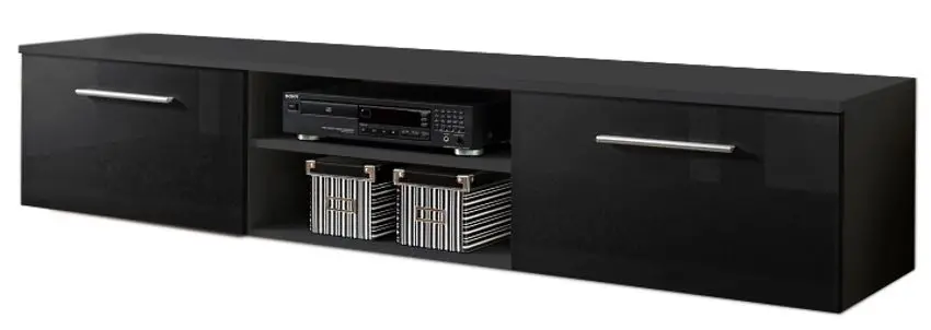 Тумба РТВ ASM Bono II ZZ B2 (Black Gloss/Black Matt)