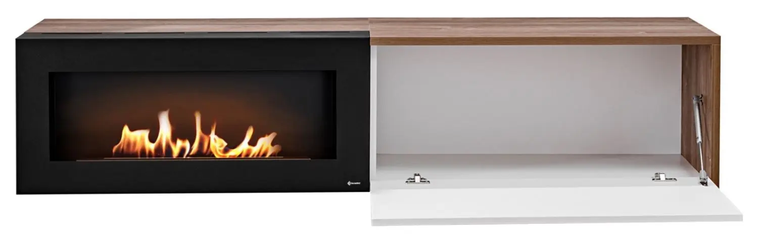 Тумба РТВ ASM Dallas B RSW DLB 31 (Stirling Oak/White Matt) - 2