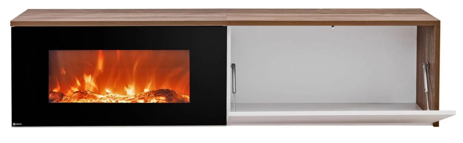 Тумба РТВ ASM Dallas E RSW DLE 32 (Stirling Oak/White Matt) - 2