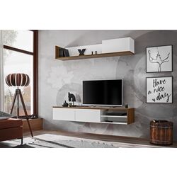 Тумба РТВ ASM Dallas RSW DL 30 (Stirling Oak/White Matt) Thumb