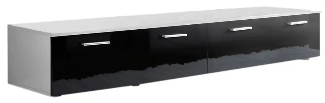 Тумба РТВ ASM Duo WS DU (White Matt/Black Gloss)