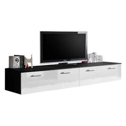 Тумба РТВ ASM Duo ZW DU (Black Matt/White Gloss)