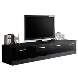 Тумба РТВ ASM Duo ZZ DU (Black Matt/Black Gloss)