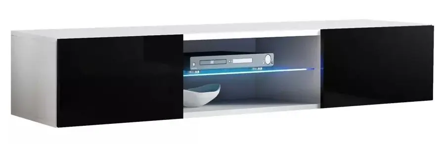 Тумба РТВ ASM Fly WS FY 33 (White Matt/Black Gloss)