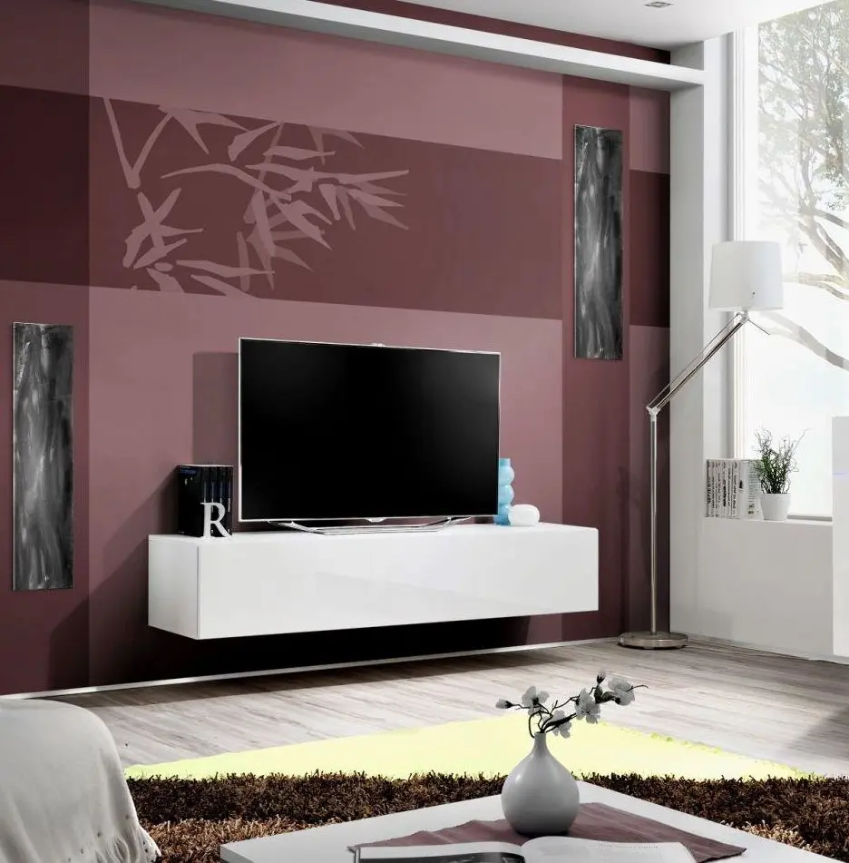 Тумба РТВ ASM Fly WW FY 30 (White Matt/White Gloss) - 2