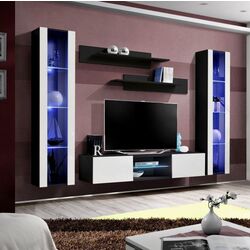 Тумба РТВ ASM Fly ZW FY 33 (Black Matt/White Gloss) Thumb