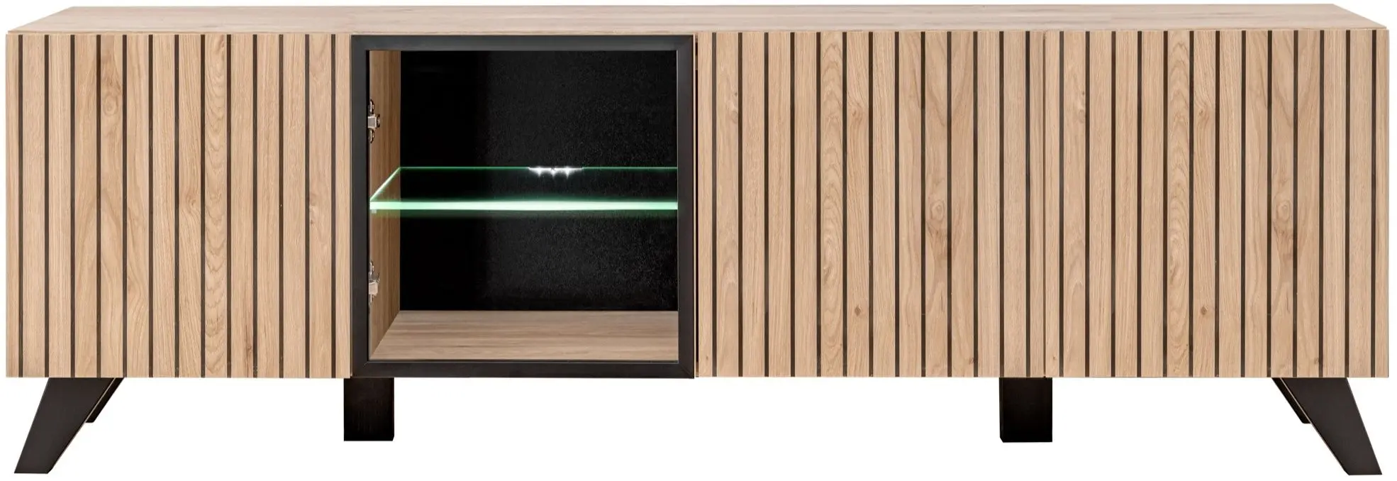 Тумба РТВ ASM Liam HJZ LM RTV (Hickory Jackson/Black Matt)