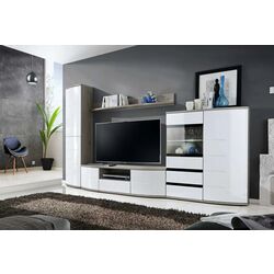 Тумба РТВ ASM Ontario II SRW OR2 (Sanremo Oak/White Gloss) Thumb