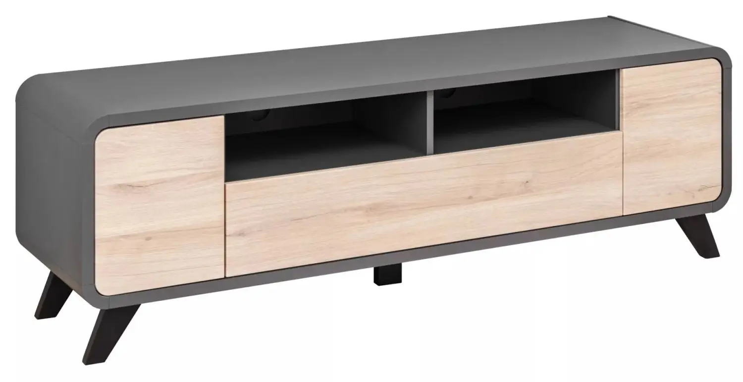 Тумба РТВ ASM Round ANRV RD RTV (Anthracite/Kronberg Oak)