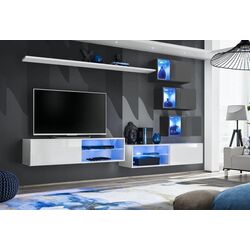 Тумба РТВ ASM Switch WW SW RTV4 (White/White Gloss) Thumb