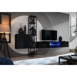 Тумба РТВ ASM Switch ZZ SW RTV3 (Black/Black Gloss) Thumb