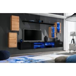 Тумба РТВ ASM Switch ZZ SW RTV4 (Black/Black Gloss) Thumb