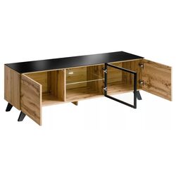 Тумба РТВ ASM Thin WT THR (Wotan Oak/Black Glass) Thumb