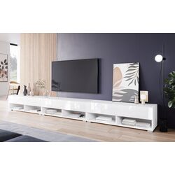 Tumba pentru TV Bratex A 300 (White/White Gloss)