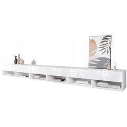 Тумба РТВ Bratex A 300 (White/White Gloss) Thumb