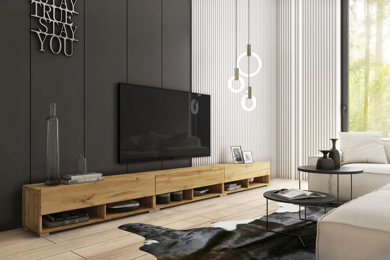 Tumba pentru TV Bratex A 300 (Wotan Oak)