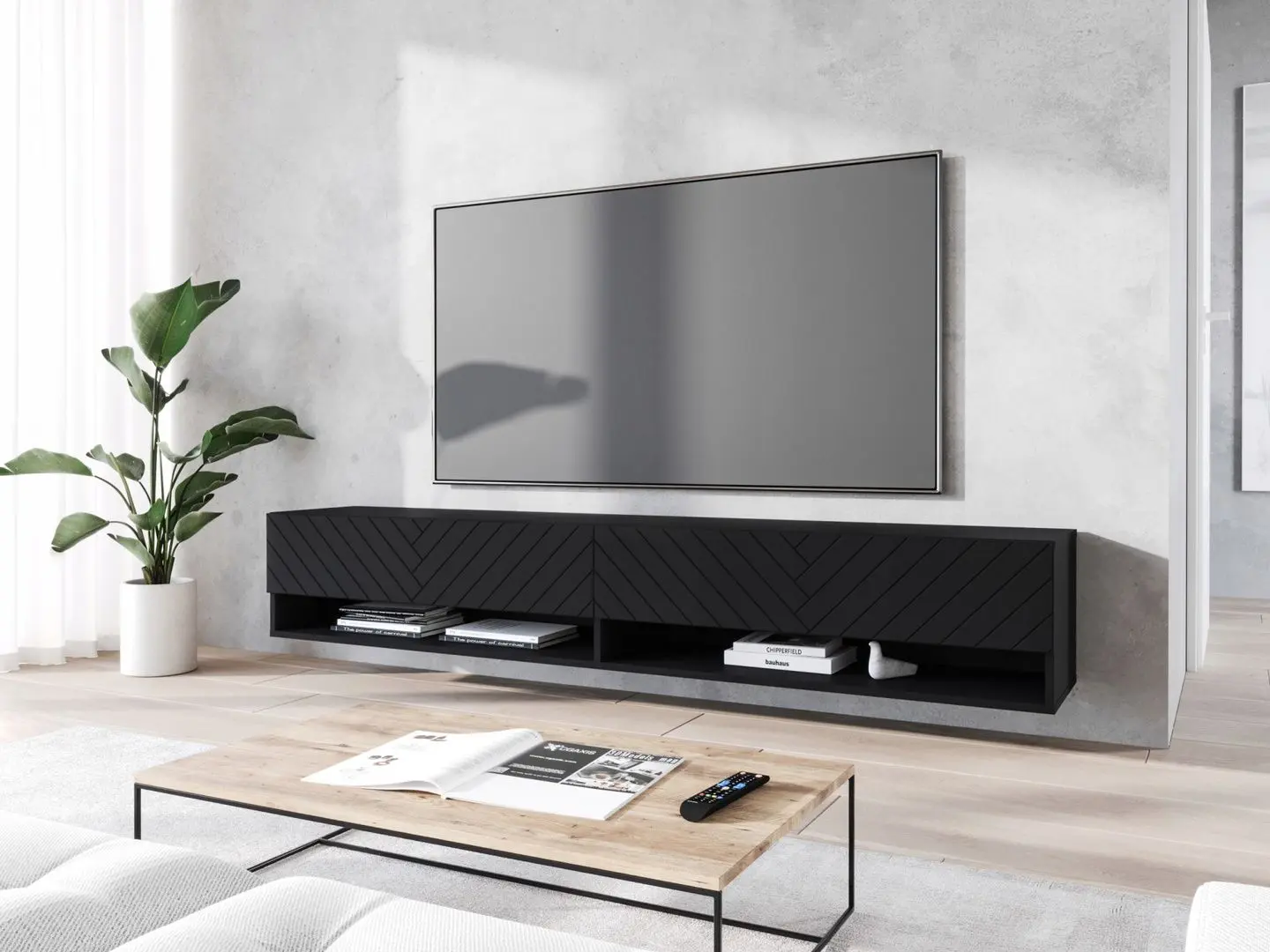 Тумба РТВ Bratex A180 (Black/Black Graphite)